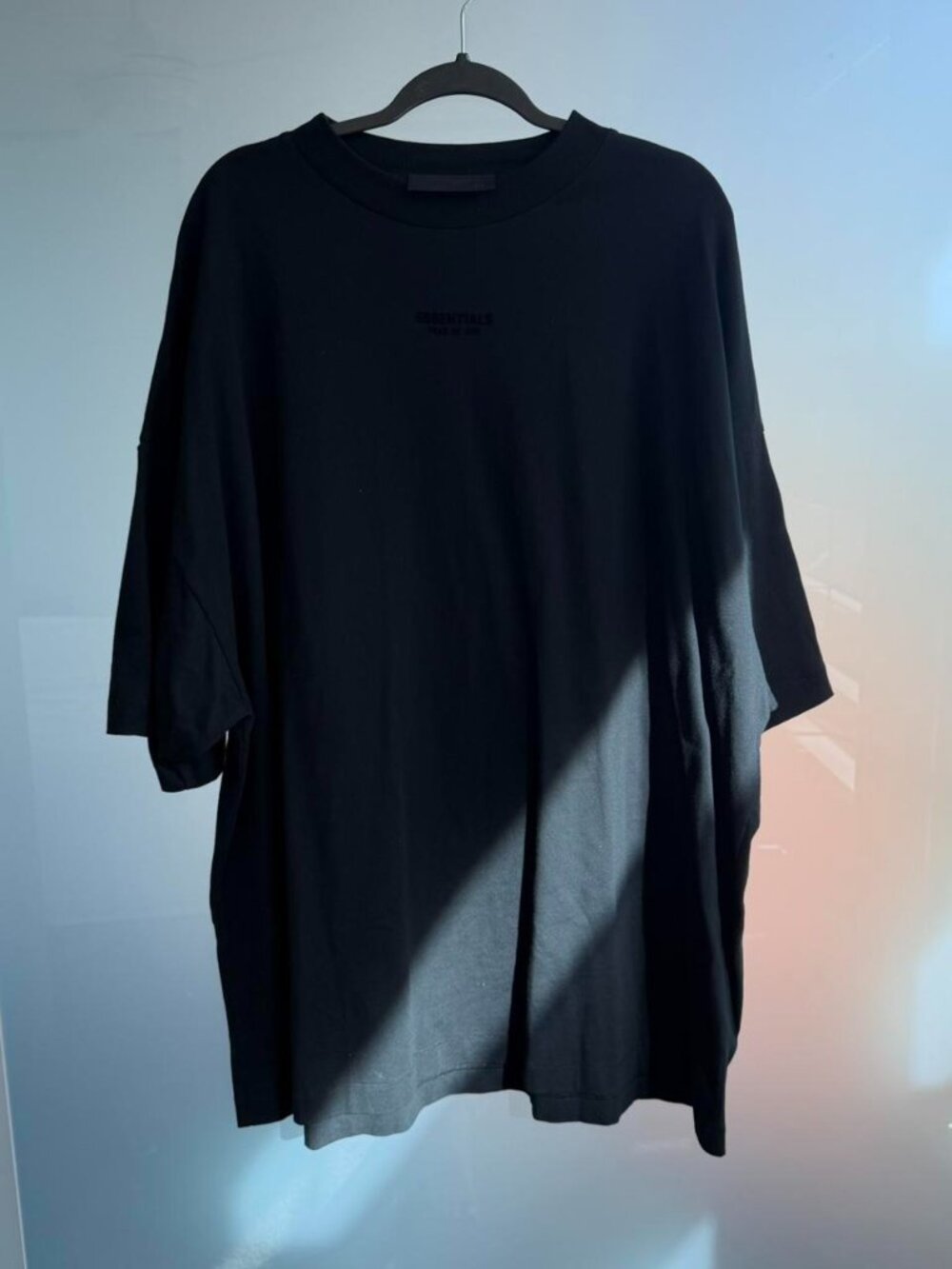 Essentials Fear Of God Black Oversized Tee